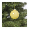 Kerstbal glas - geel - ø8 cm