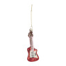Kersthanger gitaar - rood - 15x5x2.5 cm