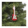 Kersthanger gitaar - rood - 15x5x2.5 cm