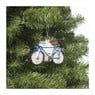 Kersthanger fiets - glas - 8x11.5x2.5 cm