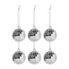Discobal zilver - set van 6 - ø4 cm