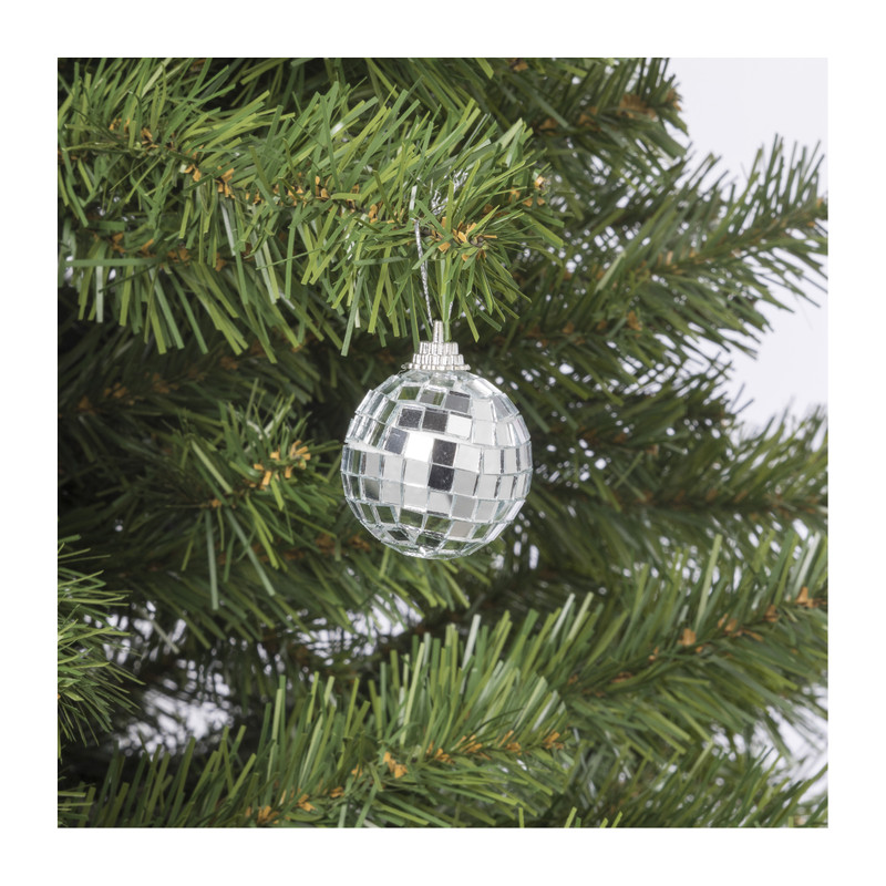 Discobal zilver - set van 6 - ø4 cm