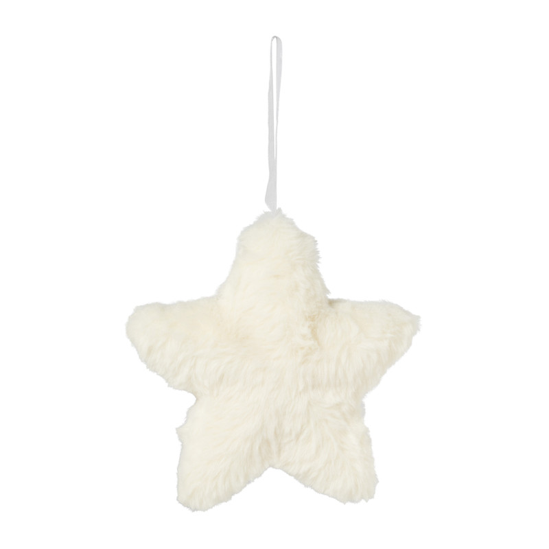 Bonthanger ster off white - polyester - 16x16 cm