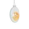 Kersthanger gevuld eitje - glas - 11.6x7.4x6.5 cm