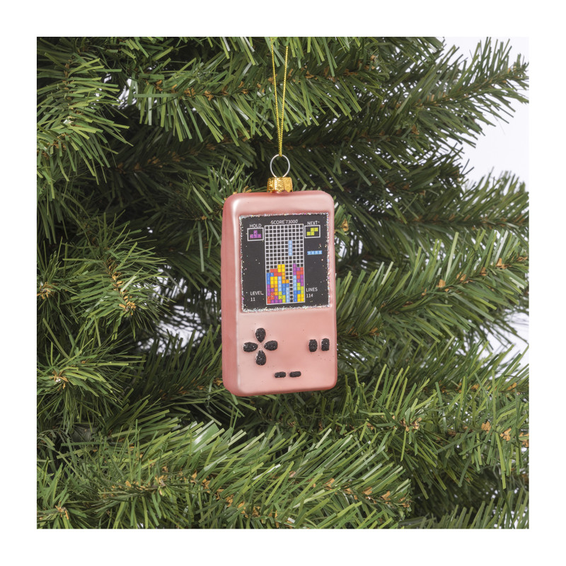 Kersthanger spelcomputer - glas - 9.8x5.2x2.1 cm