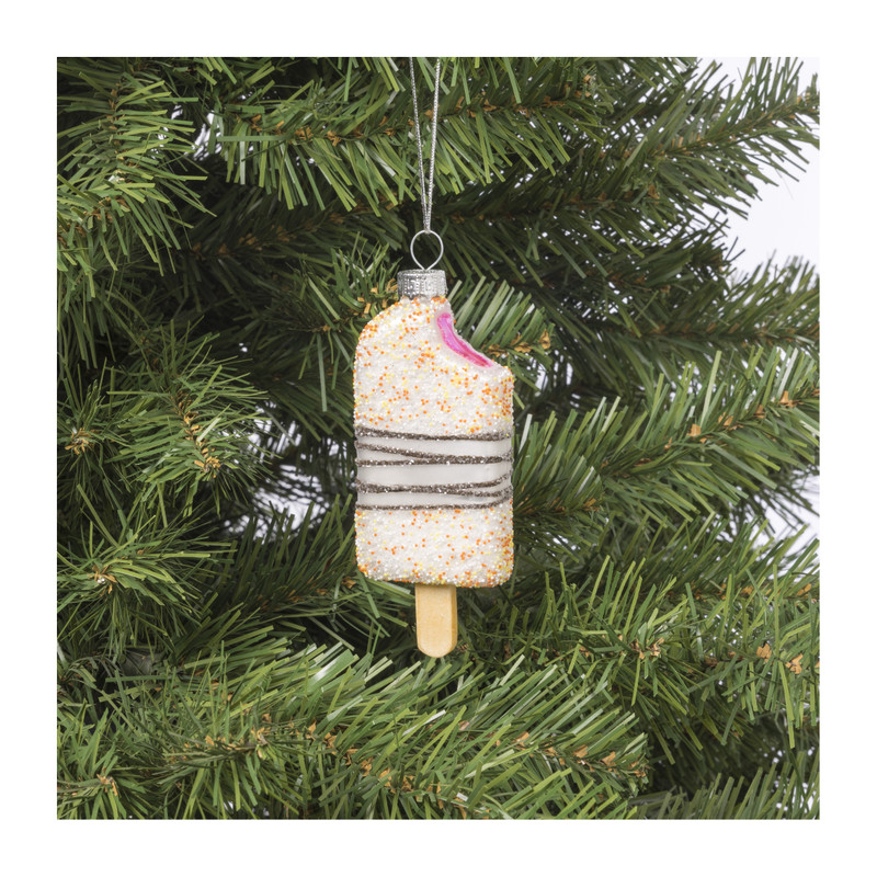 Kersthanger ijsje - glas - 13x3.1x2.5 cm