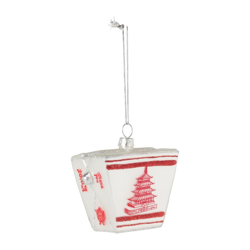 Kersthanger wok to go - glas - 11x11x7.5 cm