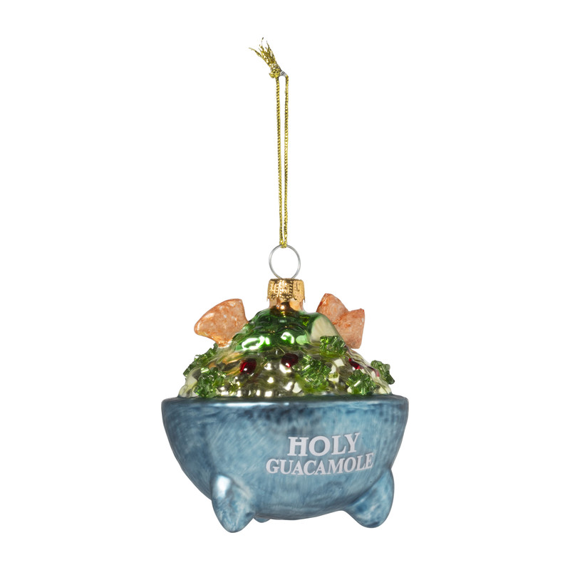 Kersthanger holy guacemole - glas - 10x10.1x9.2