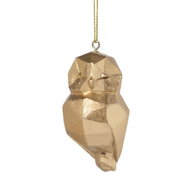 Kersthanger dier goud - diverse varianten - glas