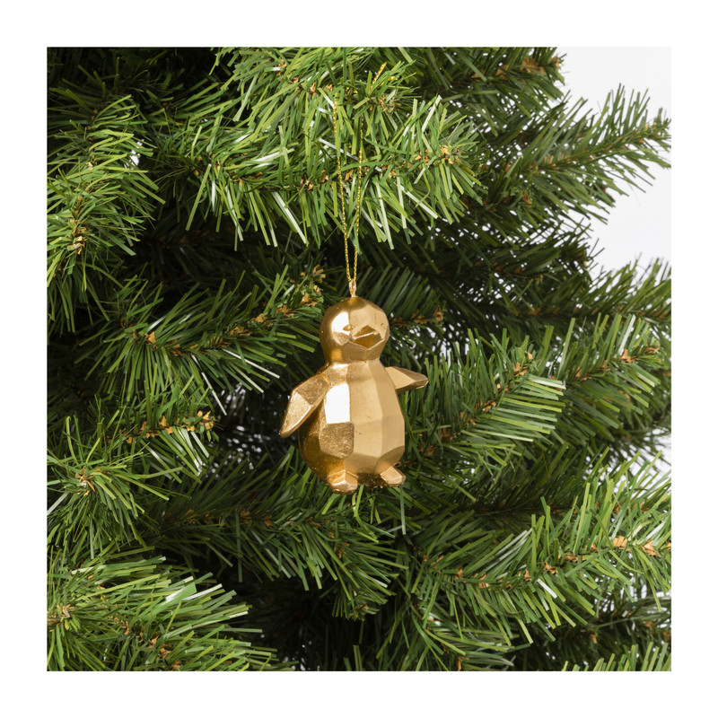 Kersthanger dier goud - diverse varianten - glas