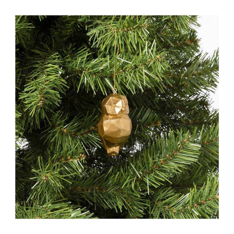 Kersthanger dier goud - diverse varianten - glas