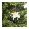 Kersthanger vleugel piano goud - glas - 10x8.5x7 cm