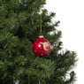Kerstbal rendier - rood