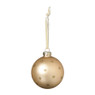 Kerstbal met sterretjes - beige