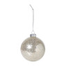 Kerstbal sequins - beige