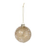 Kerstbal sequins - goudkleurig