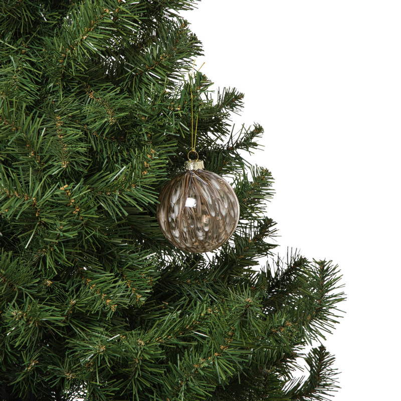 Kerstbal bleeding - beige