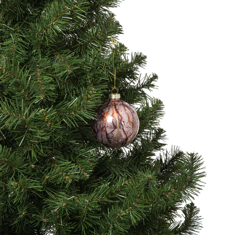 Kerstbal bleeding - paars