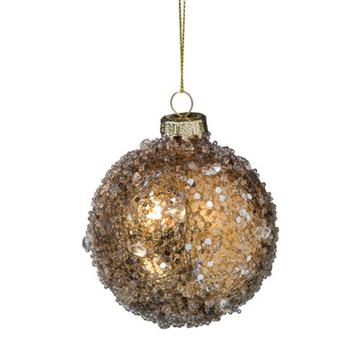 Kerstbal shiny - goudkleurig