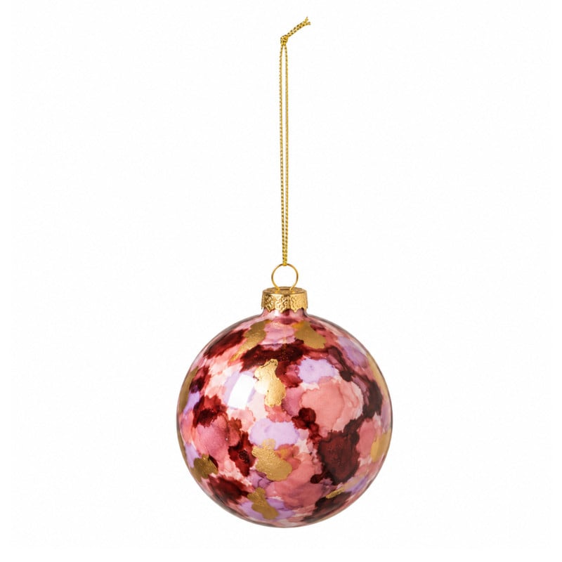 Kerstbal glossy - bruin
