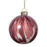Kerstbal glossy - paars