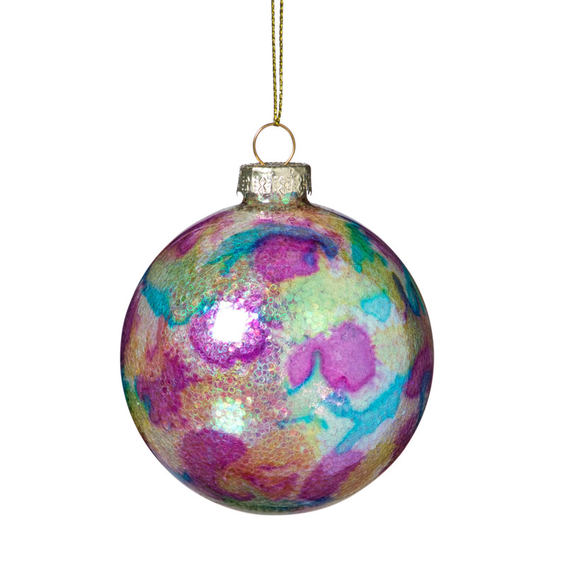 Kerstbal bleeding - multikleur