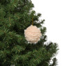Kerstbal fluffy - beige