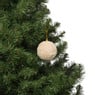 Kerstbal stof - beige
