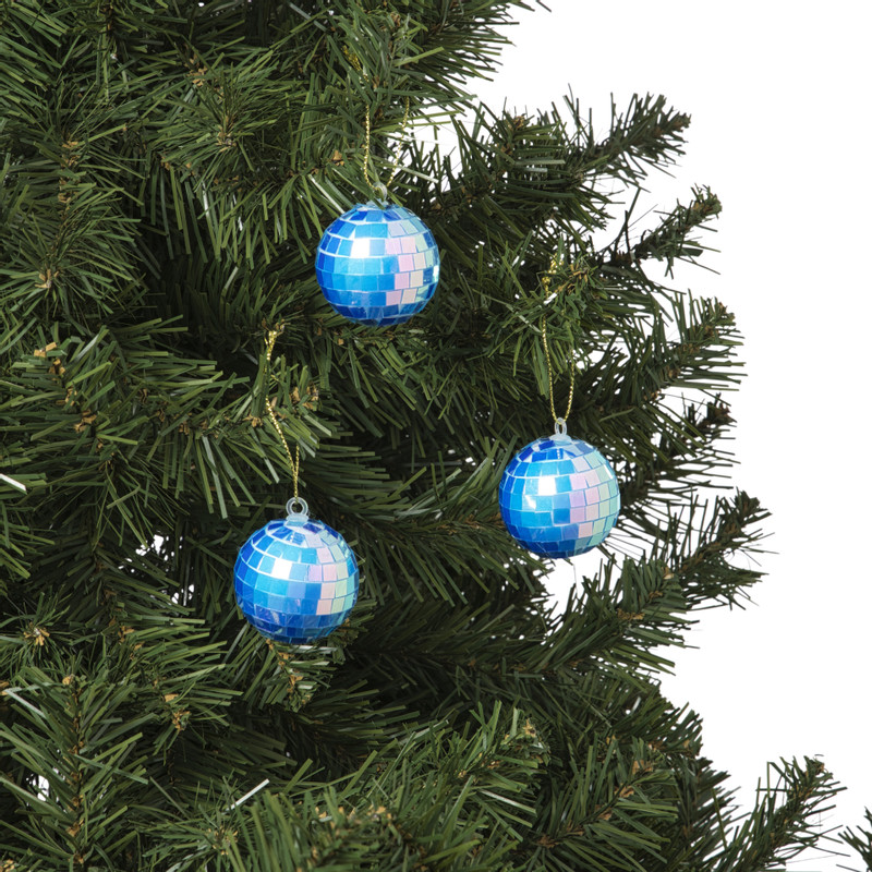 Discobal blauw - set van 6 - ø4 cm