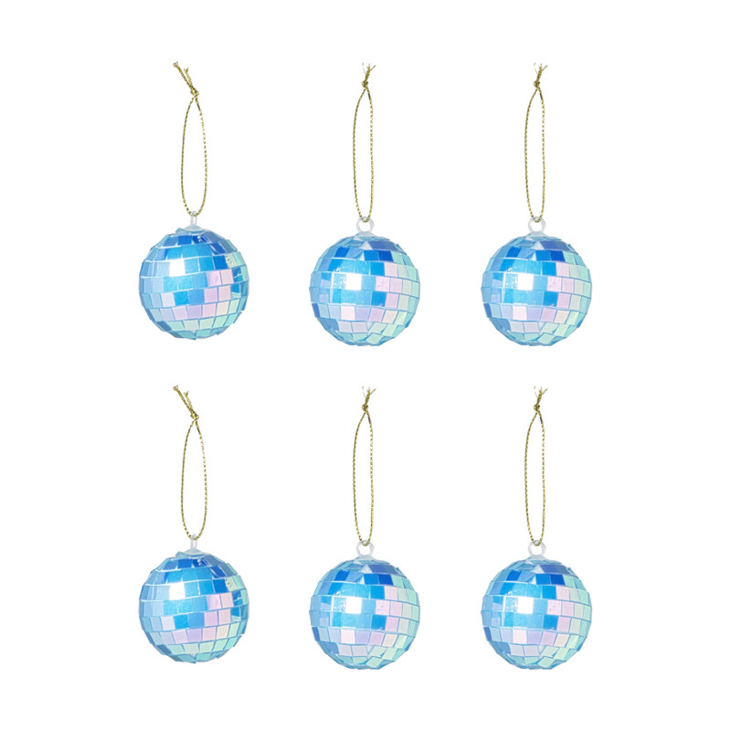 Discobal blauw - set van 6 - ø4 cm