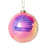 Kerstbal discobal - roze