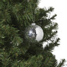 Kerstbal discobal - zilverkleurig