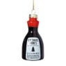 Kersthanger sojasaus - zwart/rood - ø3.5x7.3 cm