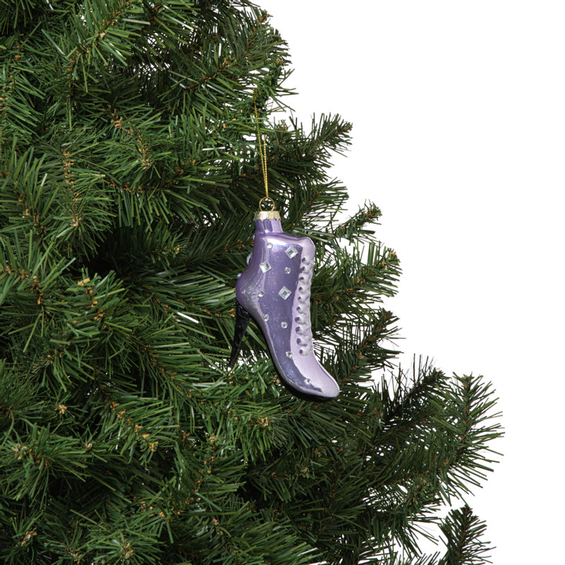 Kersthanger hak - roze - 10.2x9x3.3 cm