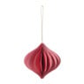 Kersthanger papier - roze - ø10  cm