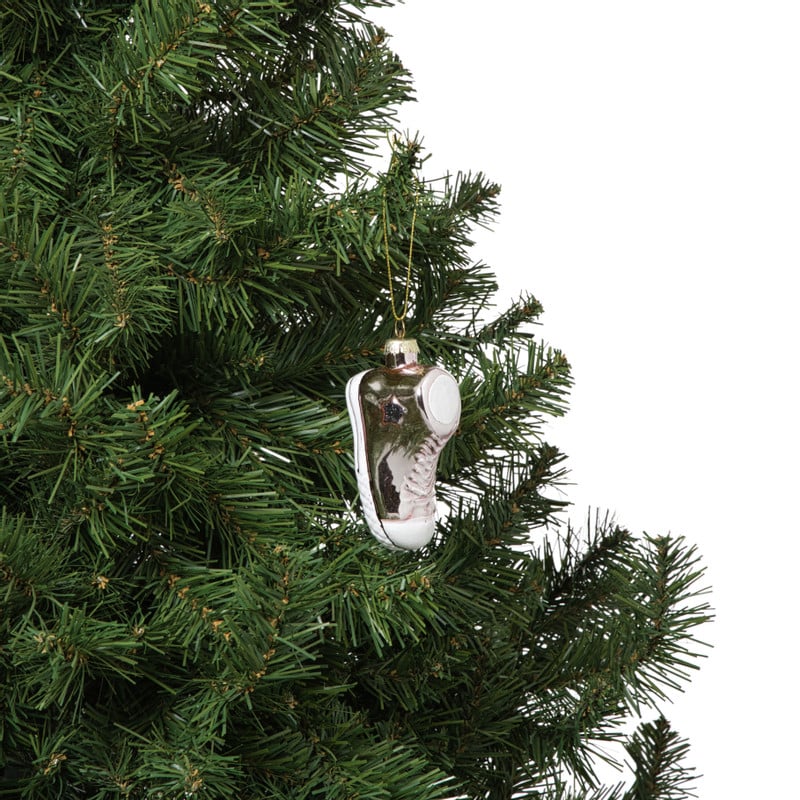 Kersthanger sneaker - roze - 9.2x4.8x3.5 cm