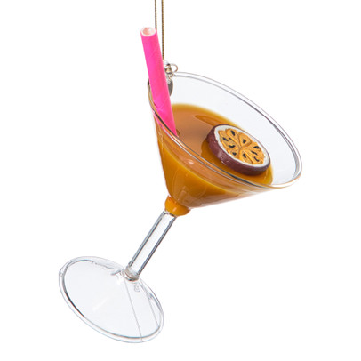 Kersthanger pornstar martini - multikleur - 9.5x7.5x6.5 cm