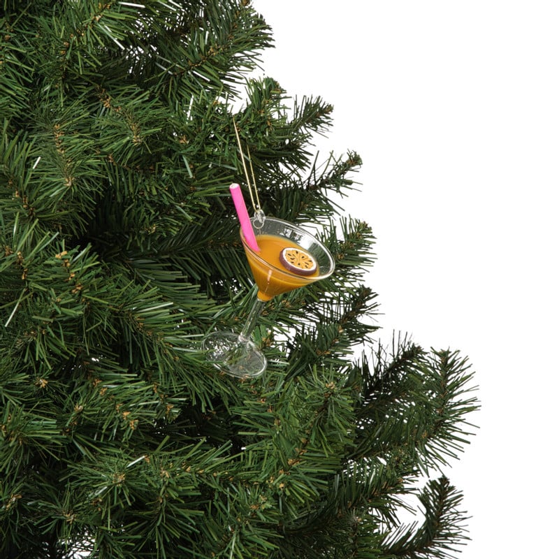 Kersthanger pornstar martini - multikleur - 9.5x7.5x6.5 cm