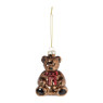 Kersthanger teddybeer - bruin - 6.9x5.4 cm