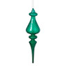 Kersthanger druppel - groen - ø6x23 cm