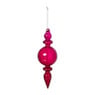 Kersthanger bolling - paars - ø7x22 cm