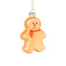 Kersthanger gingerbread - bruin - 9.7x6.4x1.8 cm