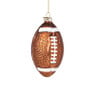 Kersthanger football - bruin - 12x7x6.5 cm