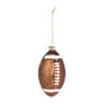 Kersthanger football - bruin - 12x7x6.5 cm