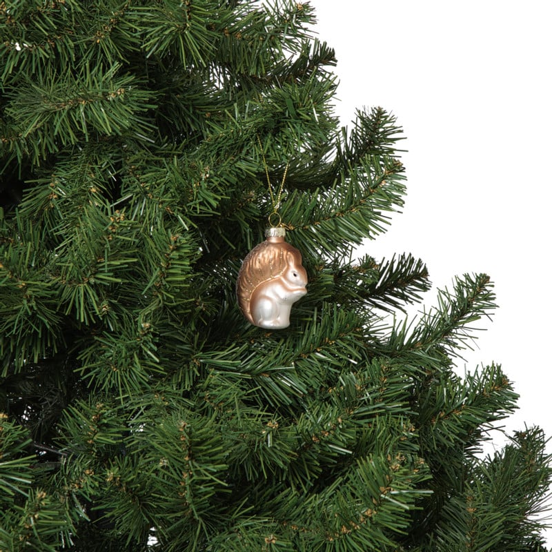 Kersthanger eekhoorn - bruin - 7.2x5.2x3 cm