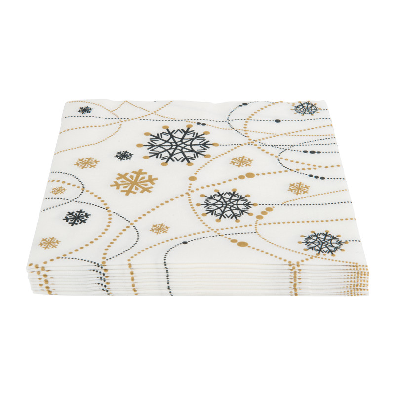 Duni servetten - 33 cm - snow white