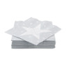 Servetten ster - grijs - 24x24 cm - set van 20 