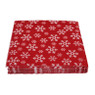 Servetten snowflakes - rood - 33x33 cm - set van 20 