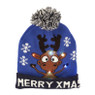 Muts rudolph met lichtjes - blauw