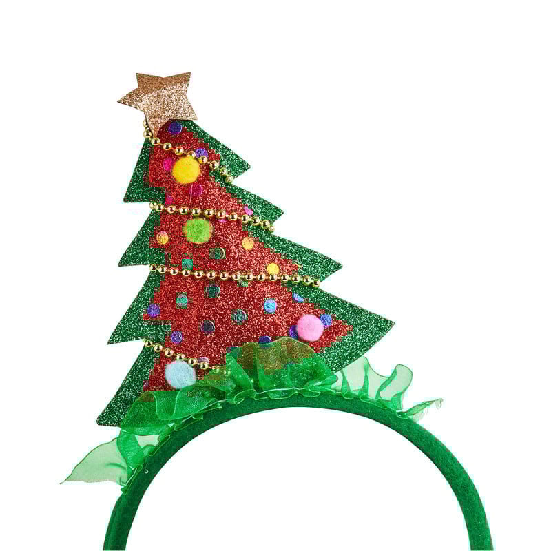 Tiara met kerstboom - groot